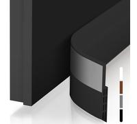 shinfly Bas de Porte Isolant 100cm x 5cm - Boudin de Porte Anti Froid et Bruit, Isolation Contre le Froid, Poussière et Insectes (Noir)