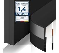 shinfly Bas de Porte Isolant, Boudin de Porte Anti Froid et Bruit, Isolation Contre le Froid, Poussière et Insectes (Noir), 400cm x 5cm