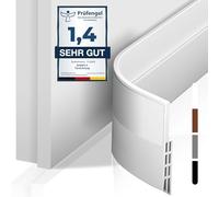 shinfly Bas de Porte Isolant, Dessous de Porte, Calfeutrer Bas de Porte Adhési, Isolant Phonique Thermique Blanc Bande d'étanchéité Anti Bruit 5 x 400 cm, Blanc