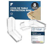 shinfly Coin de Table Protection Bebe, 8 PCS Angle Droit Protection Coin de Table bébé, Protege Angle Bebe Sécurité pour Meuble, Bureau, Maison, École, avec Une Forte adhérence