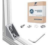 Shinfly Équerre de Fixation pour Profilés en Aluminium 20x20 Connecteur kit de Fixation de Profilé Aluminium connecteur d'angle pour profilés aluminium