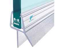 shinfly Joint Porte Douche, Joint Porte de Douche pour Verre 6mm-8mm, Joint pare Baignoire de Droit Verre - 100% hermétique, Facile à Installer (2x 100cm)