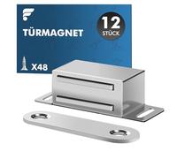 shinfly Lot de 12 aimants de porte magnétiques ultra fins pour portes d'armoires, tiroirs, ferme-porte, force de maintien 4 kg, aimants pour portes d'armoires