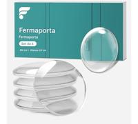 shinfly Lot de 6 butoirs de porte muraux autocollants - 40 x 9 mm - Protection murale - Pour chambre et cuisine - Transparent