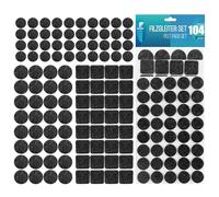 shinfly Patins pour Meubles 104 PCS, Auto-Adhésifs Patin Chaise, 3mm D'épaisseur Pains en Feutre Tampon Chaise, Anti-Rayure et Réduction du Bruit