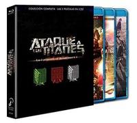 Shingeki no Kyojin (Attack on Titan) Coffret (Films: L'arc et la flèche écarlates, Les ailes de la liberté, Le rugissement de l'éveil) (Blu Ray) G