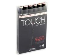 ShinHanart Touch Twin Marker Skin Tones A 6er Set Grafikmarker Set Box Design