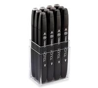 ShinHanart Touch Twin Marker Warm Grey 12er Set Grafikmarker Box Design