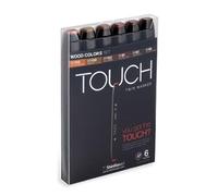 ShinHanart Touch Twin Marker Wood Colors 6er Set Grafikmarker Set Box Design