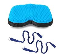 ShinherYee Coussin de siège de kayak en gel 3D antidérapant avec 2 cordes de pagaie de kayak, en forme de U, confortable et respirant, pour bateau et pêche, coussin d'assise épais pour accessoires de