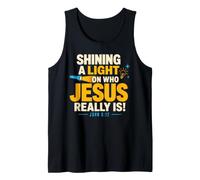 Shining A Light on Who Jesus Bible Christian Verse Quote Débardeur