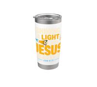 Shining A Light On Who Jesus Bible Christian Verse Quote Gobelet isotherme en acier inoxydable double paroi