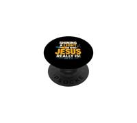 Shining A Light on Who Jesus Bible Christian Verse Quote PopSockets PopGrip Adhésif