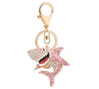 Shining crown Strass Porte-clés Femmes Chien Papillon Cheval Ange Requin Porte-Bonheur Étincelant Alliage Décoration Pendentif Charme