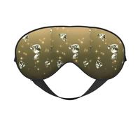 Shining Diamond Masque de sommeil doux avec sangle réglable bloquant la lumière Masque de nuit réversible confortable