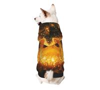 Shining Elves Sweat à capuche pour chien en polyester doux et respirant pour petits chiens, garçons et filles