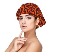 Shining Overlook Bonnet de nuit en satin de qualité supérieure - Protégez vos cheveux avec style, noir, One Size-M