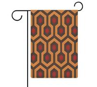 Shining Overlook Drapeau de jardin Maison Pelouse Panneau de bienvenue Bannière double face Petits drapeaux personnalisés pour piscine, cour, extérieur Décoration murale 32,6 x 48,5 cm