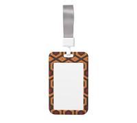 Shining Overlook Étui de protection en polycarbonate transparent avec lanière verticale pour carte d'identité au bureau ou à l'école