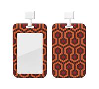 Shining Overlook ID Porte-badge avec lanière Protecteur vertical de carte d'identité Porte-badge avec fenêtre transparente Porte-badge pour carte d'identité pour infirmièreFournitures de bureau