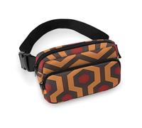 Shining Overlook Sac banane imprimé pour homme et femme, grand sac de poitrine avec sangle réglable pour l'extérieur, l'entraînement, les voyages, la course décontractée, aspect brillant, 20 x 13 cm,