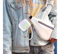 Shining Protective Case for Airpods 3 Generation (2021) with Sparkling Shell Design,Shockproof Anti-Scratch Protective Case with Pearl Keychain for Girl-Colorful Shining