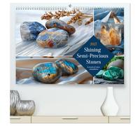 Shining Semi-Precious Stones (High Quality Premium Wall Calendar 2027 DIN A2 landscape),CALVENDO 12 Month Wall Calendar: Gemstones - the colorful magic of nature