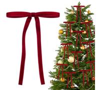 Shining She 30 Pièces Nœuds Bourgogne Noël en Velours, Nœud Sapin de Noël en Velours, Décorations de Sapin de Noel pour Les Noel, Les Décorations de Mariage, Les Célébrations, Emballages de Cadeaux