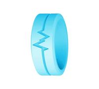 Shining Silicone Ring, Heartbeat Silicone Rings for Women, Fluorescent Ring