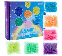 Shining Water Beads La Manuli - 1800 pcs, set créatif pour enfants, perles colorées + boîte élégante