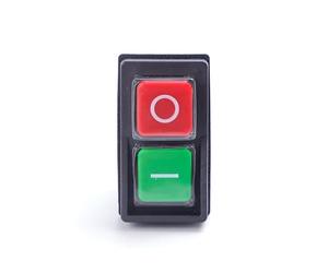 ShiningUU Interrupteur de rechange pour bétonnière électrique avec fonction de frein | Sécurité de coupure à double pôle, interrupteur à bouton-poussoir électromagnétique pour machines et équipements