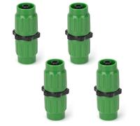 ShiningUU Kit de réparation de tuyau d'arrosage extensible 4 pièces et kit de réparation pour tuyaux télescopiques de 7,6 à 45,6 m | Kit de connecteur de tuyau d'arrosage double canal compatible avec