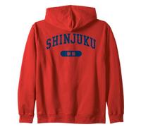 Shinjuku Tokyo Japon Typographie Universitaire Minimaliste Sweat à Capuche