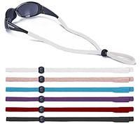 SHINKODA Cordon réglable pour lunettes de soleil de sport, support de cou de lunettes de soleil, ajustement universel, sangle de retenue de lunettes, cadeau en plein air, pack familial