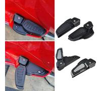 SHINKXMT Pédale de repose-pieds arrière pliable Repose-pieds arrière Pédale Repose-pieds Extension de remplacement pour Vespa Primavera 125/150 Sprint 125/150 Accessoires 2017-2022 (Noir)