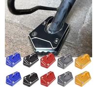 SHINKXMT Plaque d'extension de béquille latérale pour motos NC750 CB400 et CB650R Base élargie antidérapante (Noir)