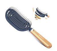 SHINLEA Brosse à cheveux démêlante en spirale, brosse démêlante à séchage rapide pour cheveux mouillés et secs, brosse à cheveux biologique avec poils flexibles pour cheveux bouclés et raides