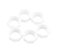 SHINLHUA Écrou de Fixation à tête sphérique de 17 mm, 6 pièces, White | Écrou de fixation facile à serrer sur les supports de voiture, les supports de tablette, les chargeurs et les