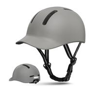 Shinmax Casque de Vélo Adulte avec Peak Intégré - Léger et Aéré, Réglable pour VTT, Vélo de Ville, Route et E-Trottinette