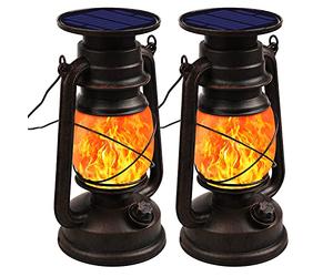 Shinmax Lanterne Solaire Extérieure,Lampe Solaire Eclairage Lanterne Solaire Jardin Tempête LED Éclairage Etanche IP65 Automatique ON/OFF Design Rétro Decorative pour Jardin,Terrasse,Cour,Camping,Fête