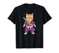 Shinobi Samurai Ninja Cat Warrior Art Japonais T-Shirt