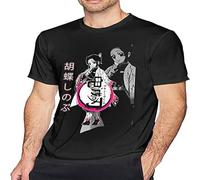 Shinobu Kocho Anime Men Short Sleeve Funny T Shirts for Men Black S