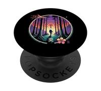 Shinrin-Yoku Tech Break Coucher de Soleil déconnectant PopSockets PopGrip Adhésif