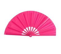 SHINROAD Accessoire de costume éventail pliable pour femme, vintage, festival, danse, cosplay, mariage, concert, fête, anniversaire, rose rouge