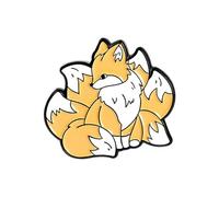 SHINROAD Badge pour vêtements, décoration attrayante, renard et lapin, Alliage, Pierre secondaire