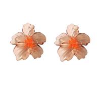 SHINROAD Boucles d'oreilles de Bijoux de Mode Charme géométrique 1 Paire Femmes Transparentes Fleur Forme Acrylique Stude léger pour Les Amoureux Gift idéal Motorcyclistes Punk Style Brun Clair