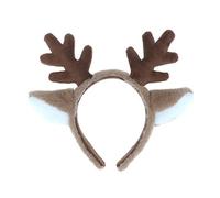 SHINROAD Cerceau à cheveux décoratif de Noël en corne de cerf mignon marron