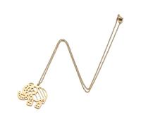 SHINROAD Collier en alliage avec pendentif creux éléphant pour femme, bijou exquis, tendance, breloque animale, cadeau élégant pour son anniversaire, Alliage, Pierre secondaire