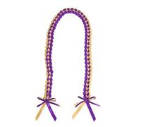 SHINROAD Élégant accessoire de remise de diplôme 2025 Lei fait à la main Collier ruban double tressé pour lycée Collège Accessoires de fête Cordon d'honneur Durable, Matériau principal