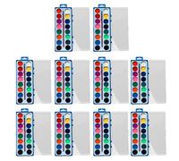 SHINROAD Ensemble de boîtes de peinture aquarelle lavable pour enfants non toxique et portable pour débutants avec pinceau, sorties parfaites en classe art facile à nettoyer sans gâchis 16